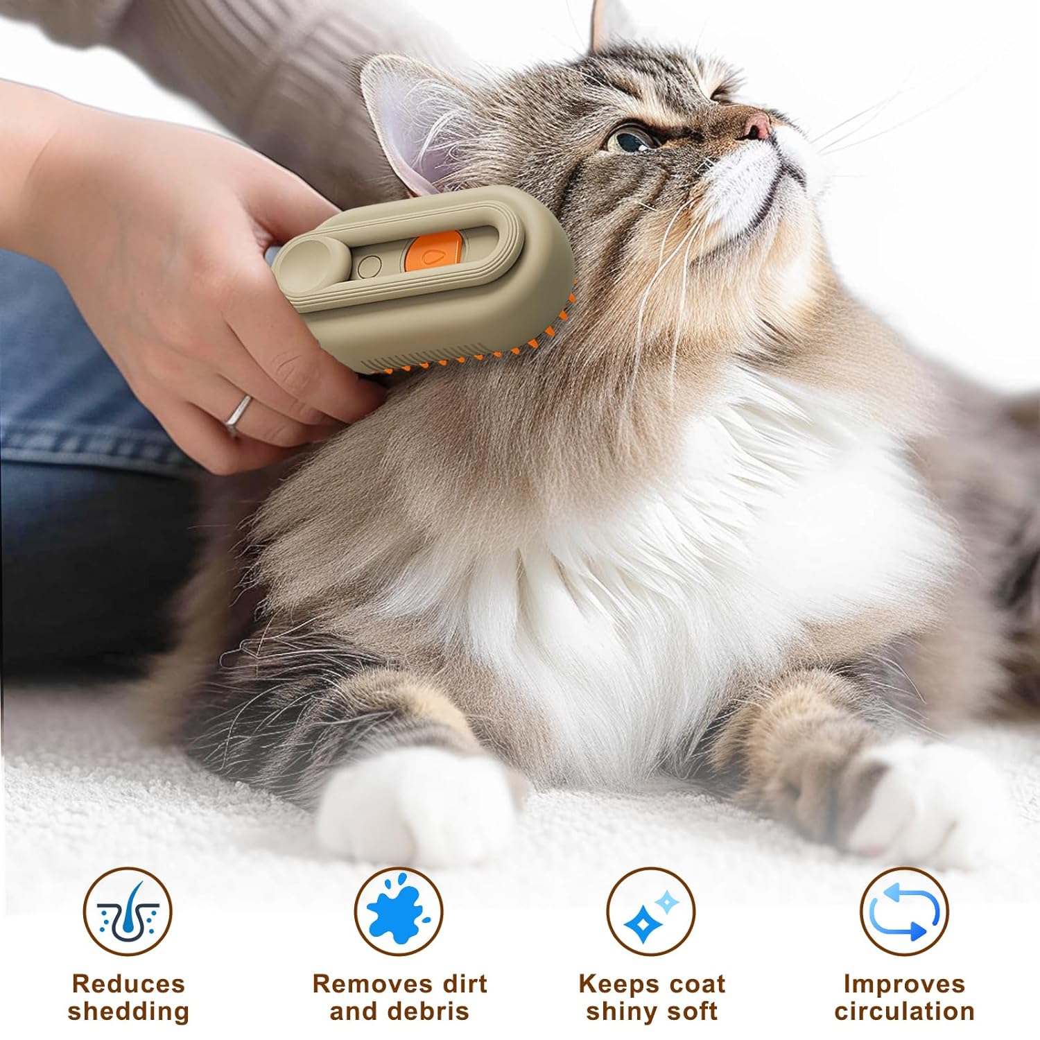 3 in 1 Pet Grooming Brush