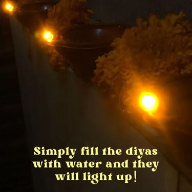 Diwali Water Sensor LED Diya