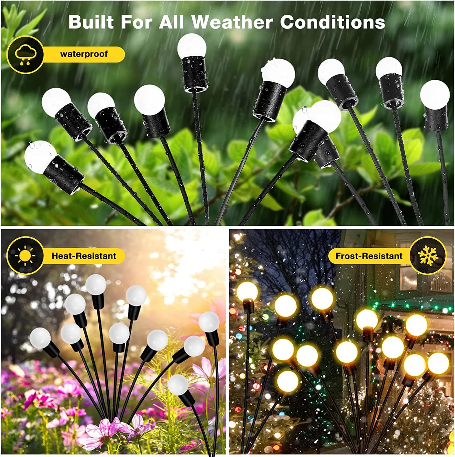 Enchanting Firefly Lights : Unique Solar Powered Garden Lights (Multi Sets)