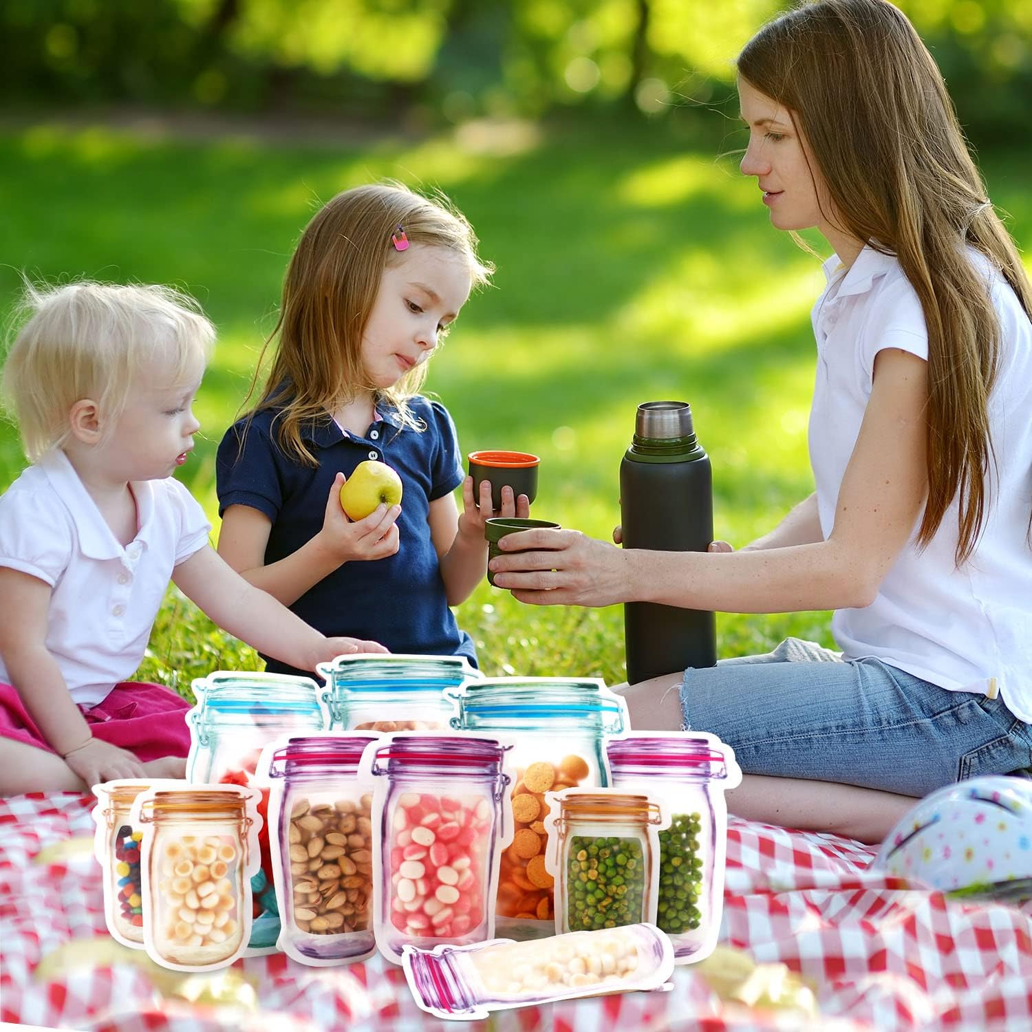 Jar Shape Food Storage Pouch