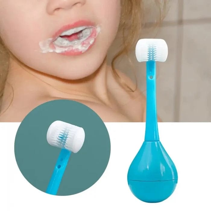 Tumbler Three-sided Children's Toothbrush (Pack of 2)